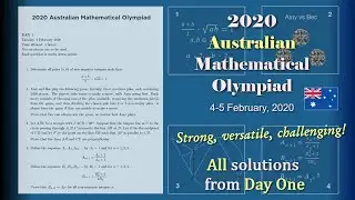 2020 Australian Mathematical Olympiad. All solutions from Day 1