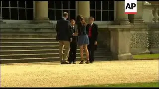 William and Kate leave Buckingham Palace by helicopter