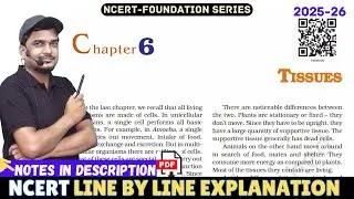 Tissue - Class 9 Science Chapter 6 [Full Chapter]