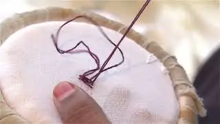 3- Chikankari Embroidery- Chain wali keel Stitch