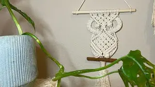 Easy Macrame owl tutorial #macramepattern  #macrame #macrametutorial #beginnermacrame #easymacrame