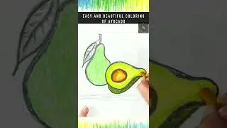 Color Avocado easy and beautiful | Color Drawing Avocado #avocado  #colordrawings  | Easy Tutorial |