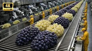 Inside a High-Tech White Grape Juice Factory | Complete Processing Journey (Full Process)