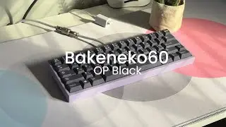 Bakeneko60 with OP Blacks on FR4 Half