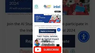 India Al Impact Festival 2024 |Win Awards and certificates #intel #aitrending #studentopportunities