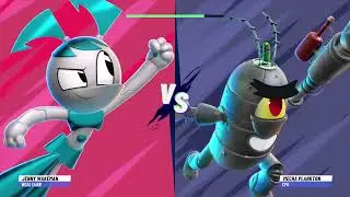 Jenny Wakeman Vs Mecha Plankton|Nickelodeon All-Star Brawl 2