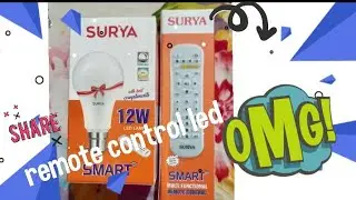 (Unboxing) Surya smart remote control led bulb 💡 12W manufacturing on this year October 2021