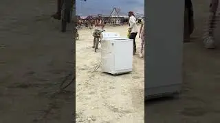 Washing Machine DnB Rave: Burning Man Spin Storm! 🌀🔥🏜 #DrumAndBass #BassEnergy #BurningMan #dnb