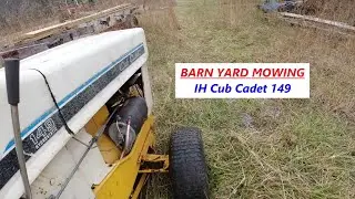 IH Cub Cadet 149 - Barn Yard Mowing