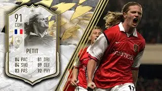 91 EMMANUEL PETIT ICON MOMENTS PLAYER REVIEW FIFA 22