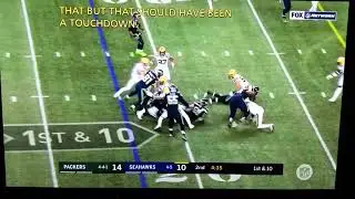 Raven Greene #36 48yd penalty pass interference Packers/Seahawks