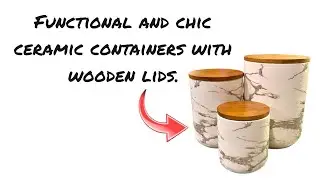 Sowlvenco Store Canister Sets for Kitchen, Set of 3Ceramic Kitchen Canisters Review