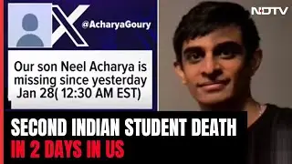 Neel Acharya Purdue University | Indian Student In US Found Dead A Day After Mother Sought Help