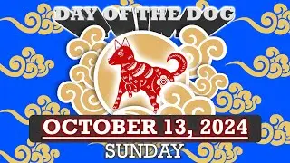 October 13, 2024; Sunday; Day of the Dog (Best colors: Red, pomelo, peach)