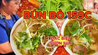 HƠN20NĂM BÚN BÒ HUẾ 167 NGÀYXƯA-159 NGÀYNAY! NẠM, BẮP, GÂN MỀM- GIÒ, SỤN, XƯƠNG NGON! Saigon'sBest