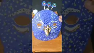 peacock face mask#craft# peacock#shortsfeed