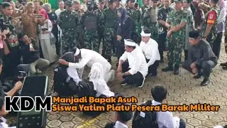 KDM Menjadi Bapak Asuh Yatim Piatu Peserta Barak Militer