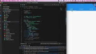 Flutter  TabBar Widget Using VS code