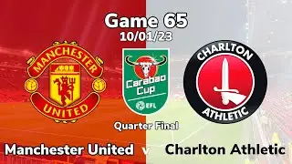 2022/2023 game 65 - Manchester United v Charlton Athletic, EFL Cup Quarter Final 10/01/23