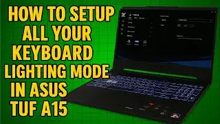 how to adjust keyboard lighting colour in laptop | Armoury crate in asus tuf a15 laptop