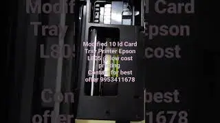 Modified 10 Id card tray printer Epson L805