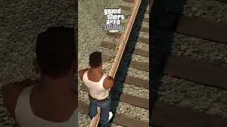 EVOLUTION of SHOOTING TRAIN TRACKS LOGIC in GTA GAMES!🛤️💥@TomsGTACenter@CJJBR #gta #shorts