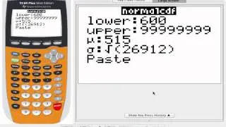 TI84 Tips   Calculating NormalCDF