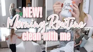 MORNING ROUTINE CLEAN WITH ME // CLEANING MOTIVATION // Katie Sarah