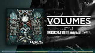 Progressive Metal Drum Track / Volumes Style / 130 bpm
