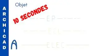 Comment faire des lignes avec texte - Archicad