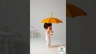 Orange Color Song⛱️| Baby Vedu & Magic Umbrella 🟠| Learn Colors for Kids @Vedumum #shorts #viral