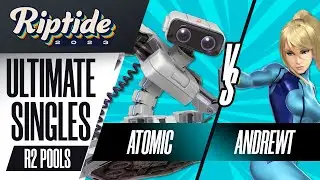 Atomic (R.O.B.) vs AndrewT (Zero Suit Samus) - Ultimate Singles Round 2 Pools - Riptide 2023