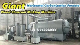 Giant Carbonization Furnaces for Efficient Charcoal Biochar Production