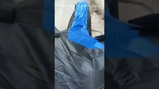 Bike Body Cover Black/Blue | Water-Resistant | UV Protection | Universal Fit for All Bikes & Scooty