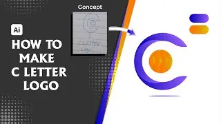 Modern C Letter vector Logo Design | Adobe Illustrator Tutorials | beginner   Tutorials