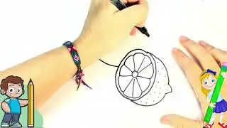 Como Dibujar un Limon Facil 🍋&zwj;&zwj; Dibujos para Ni&ntilde;os Paso a Paso #dibujosfaciles