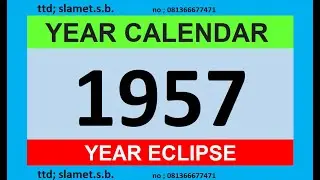 calendar year 1957 #calendar #blog #eclipse #education #music #entertainment #inggeris