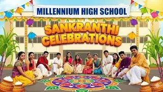 Millenium high school sankranthi celebrations 🤗😍#dance #tulufolksong #guitarpiece #love #bolleywood