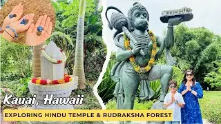 Exploring Hindu Temple in Kauai, Hawaii 🌺 | Kauai's Hindu Monastery & Sacred Rudraksha Forest 🌿