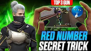 TOP 3 GUN RED NUMBER SECRET TRICKS 🧐💀|| HEADSHOT SETTINGS ⚙️ FREE FIRE RED NUMBER SENSIVITY 🤯🇧🇷XPERT