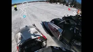 Manawa Snowdeo lake cross heat race Keegan&rsquo;s view