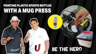 Printing Onto Plastic Sports Bottles With A Standard Mug Press | Tutorial | No sublimation