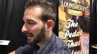NAMM Show 2018 - Luca Kiella Chiellini demonstrating the Tall&Fat pedal by Lounsberry Pedals