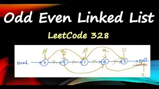 Odd Even Linked List | LeetCode 328 | Segregate Even And Odd Nodes In a Linked List