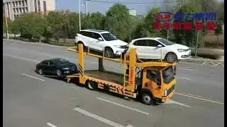 3-4 cars carrier truck , Howo chassis , Euro 3/6 emission standard ,