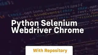 python selenium webdriver chrome