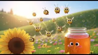 Ten Busy Bees Making Honey 🍯 | Counting Song for Kids | Fun Preschool Learning Video