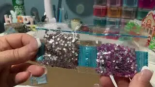 Diamond painting unboxing Crystal Creations Eiffel Tower canvas and what I use to seal them with