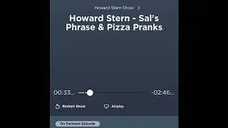 Howard Stern Prank Call Richard Sal Covid pizza 8/12/2020