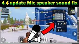 100% Fix Mic To Speaker glitch in Bgmi 4.4 update  Mic glitch problem Bgmi Mic glitch pubg
